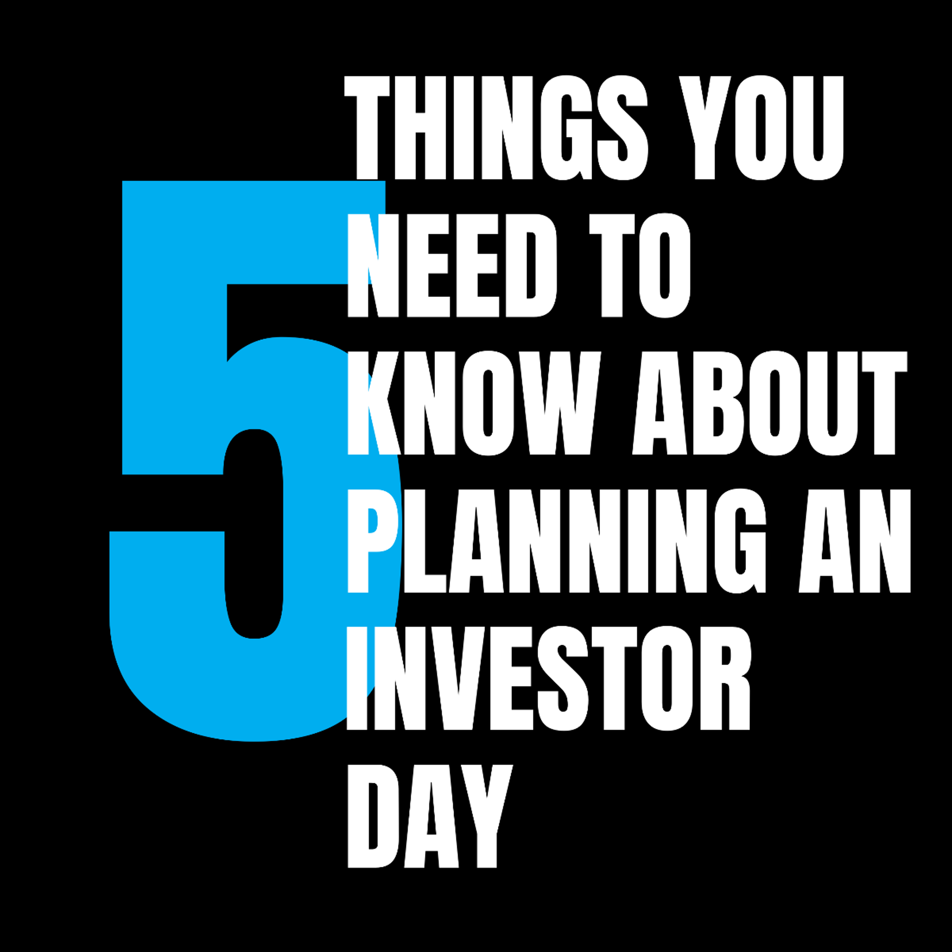 <span> Investor Day AV Playbook: 5 Things You Need to Know </span>