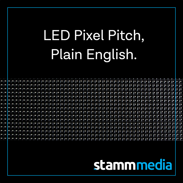 <span> LED Pixel Pitch, Plain English </span>